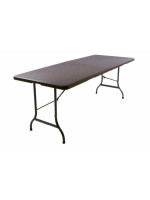 Záhradný skladací stôl v ratanovom vzhľade - 180 x 75 cm