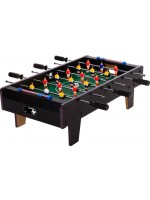 Mini stolný futbal s nožičkami 70 x 37 x 25 cm - čierny