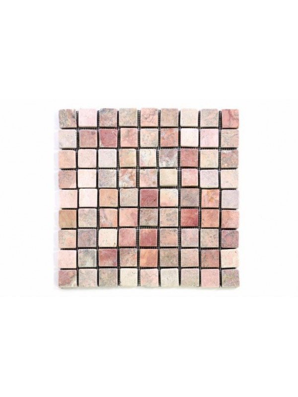 Mramorová mozaika Garth - červená - obklady 1 m2