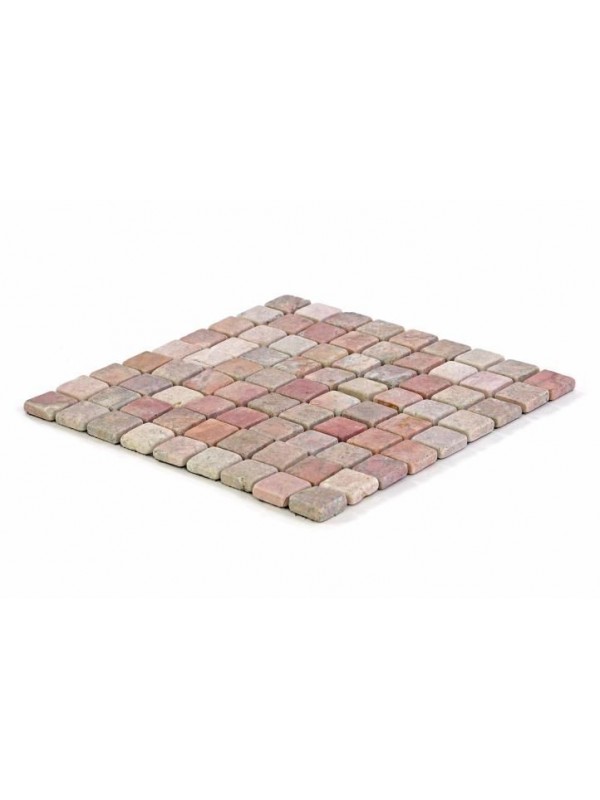 Mramorová mozaika Garth - červená - obklady 1 m2