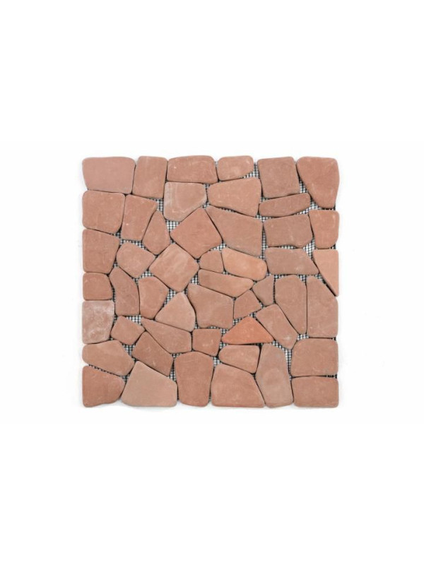 Mramorová mozaika Garth- červená / terakota - obklady 1 m2
