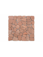 Mramorová mozaika Garth - červená / terakota – obklady 1 ks