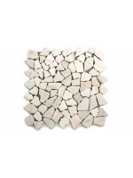 Mramorová mozaika Garth 1 m2 - krémová biela obklady