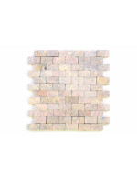 Mramorová mozaika Garth - červená – obklady 1 m2