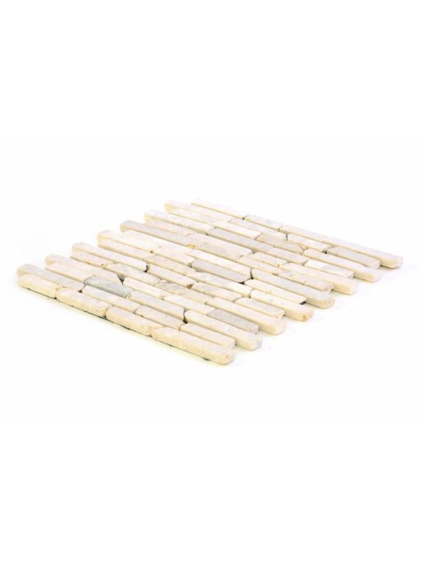 Mramorová mozaika Garth - krémová, obklady 1 m2