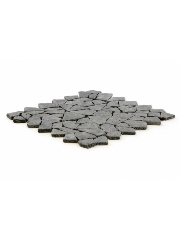 Mozaika Garth z andezitu - čierna / tmavo sivá-  obklady 1 m2