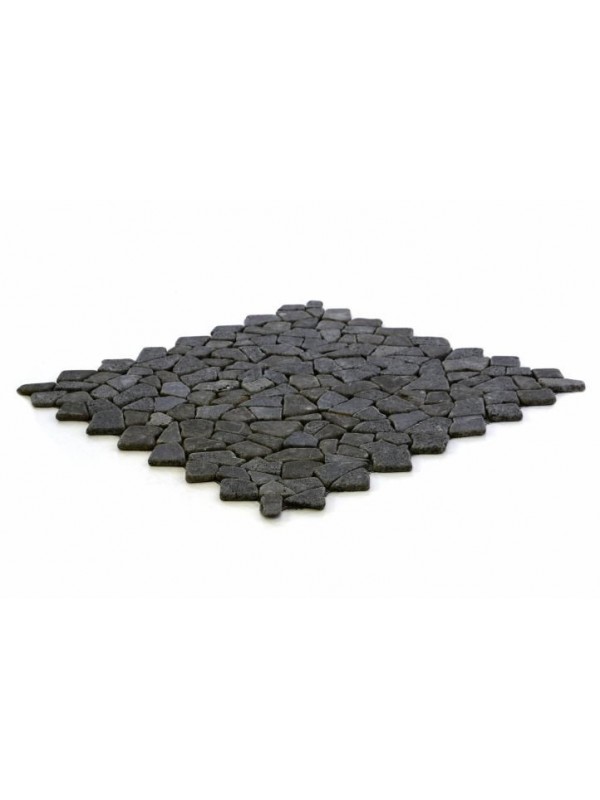 Mozaika Garth z andezitu - čierna / tmavo sivá - obklady 1 m2