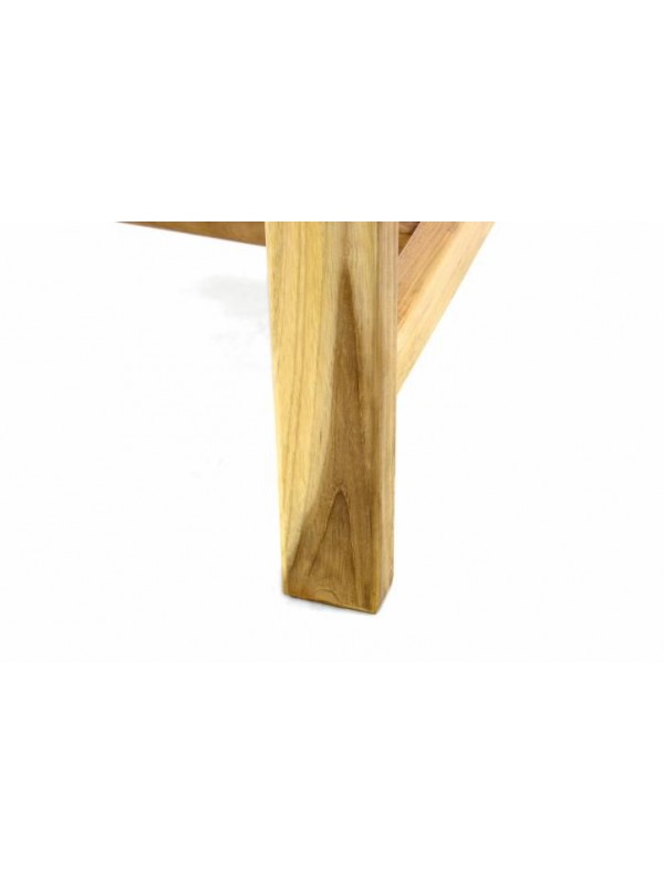Záhradný jedálenský stôl z teakového dreva DIVERO - 120/170 cm