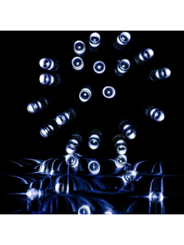 VOLTRONIC Vianočné osvetlenie 60 m, 600 LED, studená biela