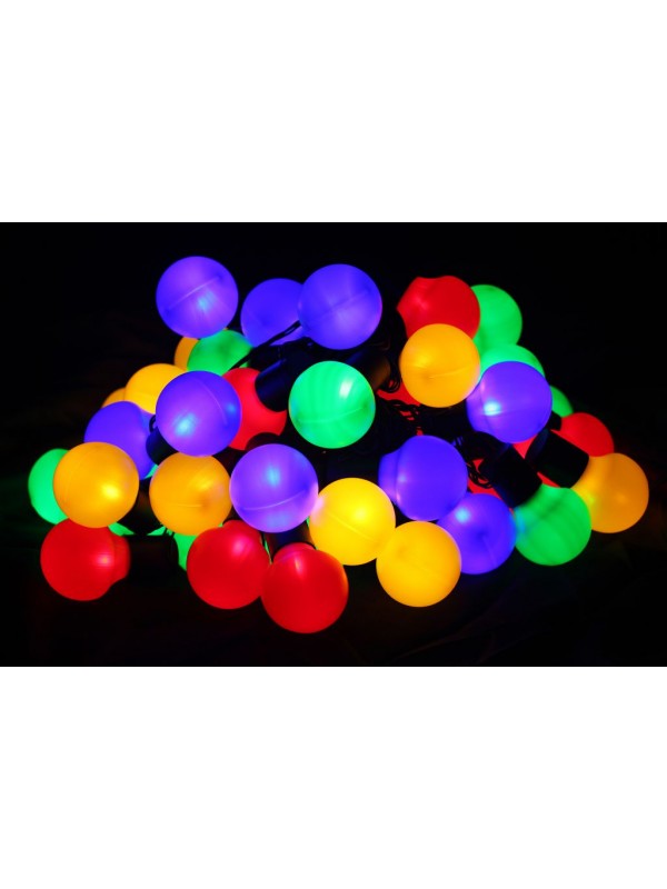 Farebné párty osvetlenie - vonkajšie - 50 LED