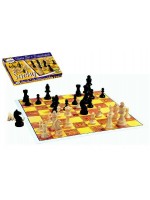 Šachy dřevo společenská hra v krabici 37x22x4cm