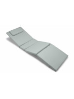 Záhradné polstrovanie na ležadlo - svetlo sivá