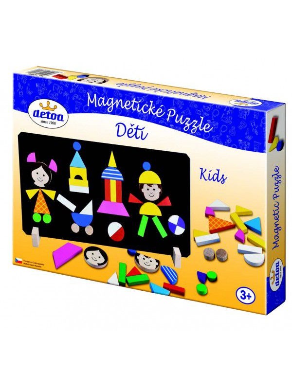 Magnetické puzzle děti v krabici 33x23x3,5cm