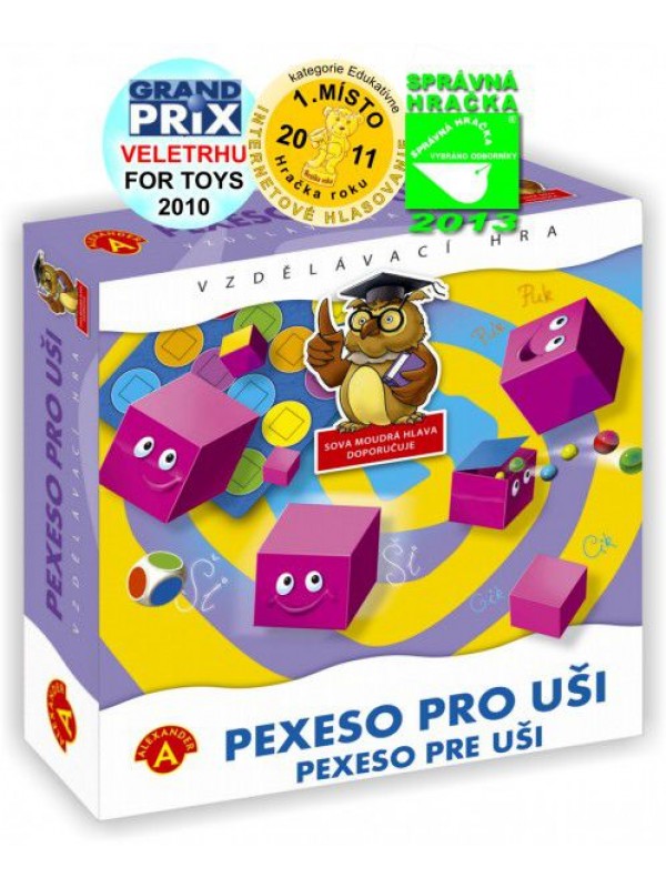 Pexeso pro uši společenská hra v krabici 24,5x25,5x6cm