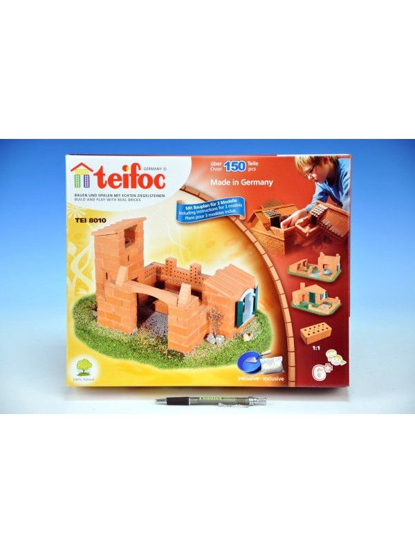 Stavebnice Teifoc Domek Roberto 150ks v krabici 35x29x8cm