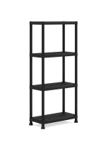 Plastový otvorený regál PLUS 60/4 - 135 x 60 x 30 cm