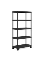 Plastový otvorený regál PLUS TRIBAC 90/5 - 182 x 90 x 45 cm