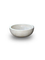 Umývadlo z prírodného kameňa Gemma 501 leštený mramor Ø 45 cm Cream