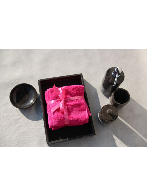 Kamenná kúpeľňová sada Black