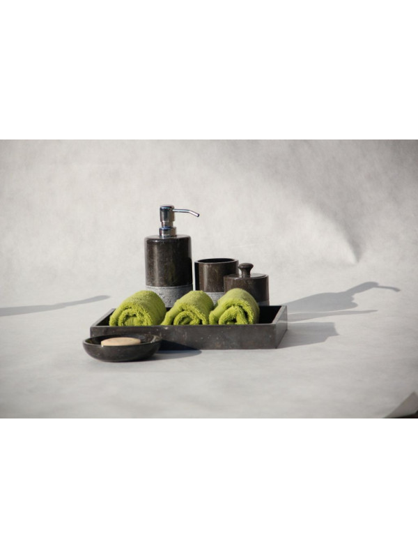 Kamenná kúpeľňová sada Black