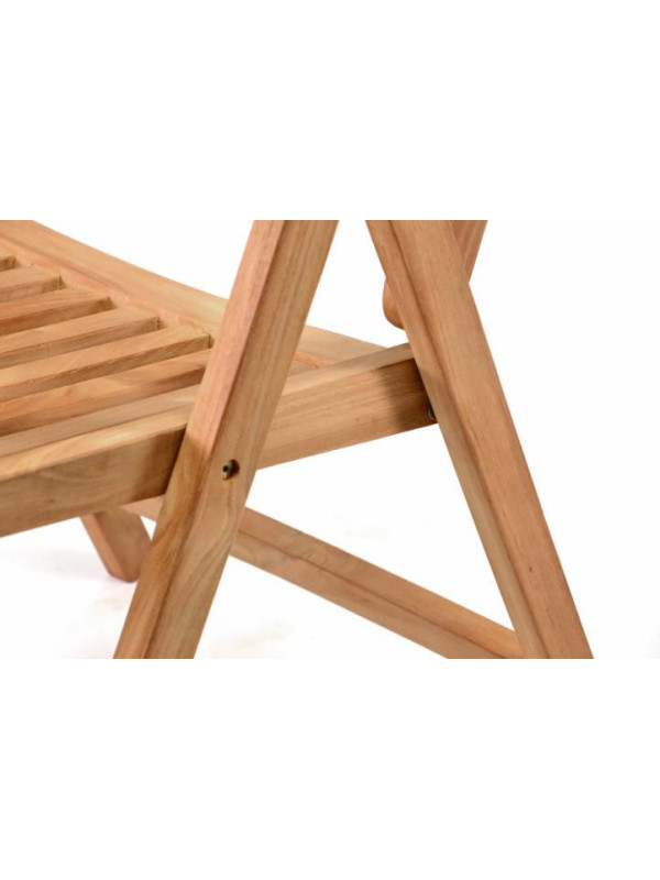 Skladacia stolička Garth z teakového dreva