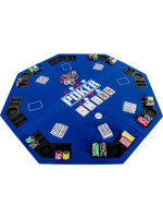 Skladacia pokerová podložka - modrá
