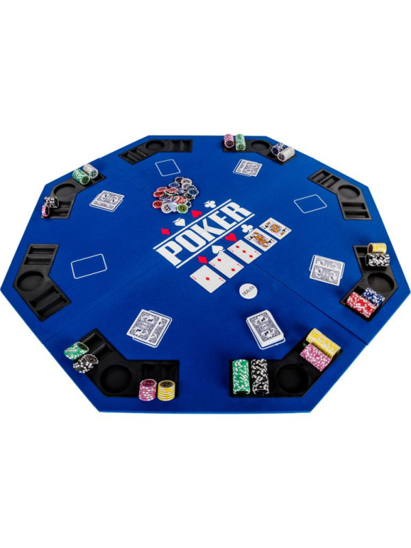 Skladacia pokerová podložka - modrá