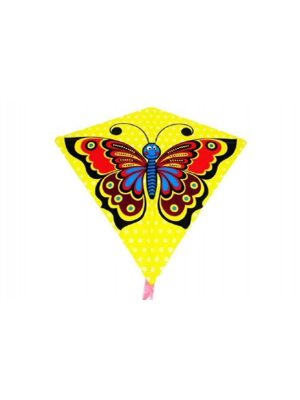 Šarkan- lietajúci motýľ, plast, 68 x 73 cm v sáčku