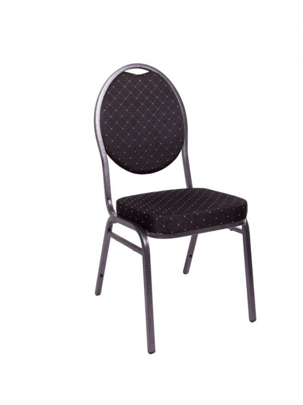 Kvalitná stolička kovová Monza - čierna