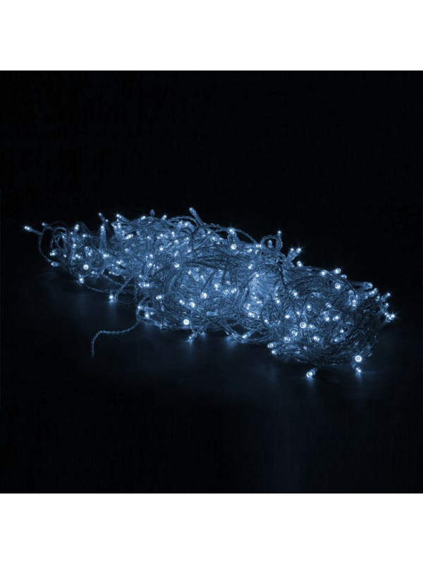 VOLTRONIC Vianočná reťaz 10 m,100 LED,studene biela+ovládač