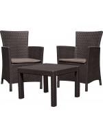 Allibert Záhradný polyratanový set ROSARIO BALCONY, hnedý