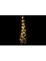 Vianočné dekoratívne osvetlenie - drôtiky - 100 LED teplá biela