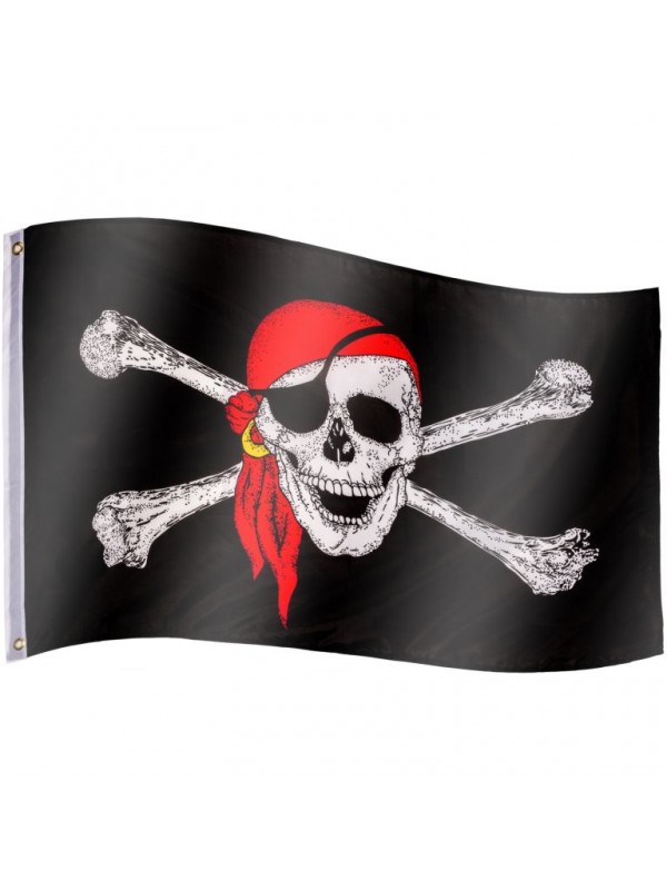 Pirátska vlajka Jolly Roger - 120 cm x 80 cm