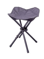 Kempovacia skladacia stolička - čierna