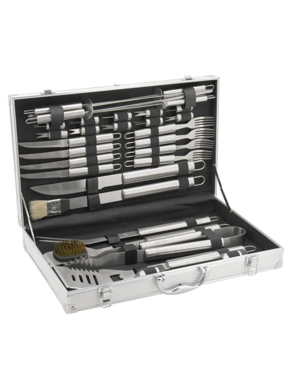Grilovacie náradie sada 30 ks ALU kufrík