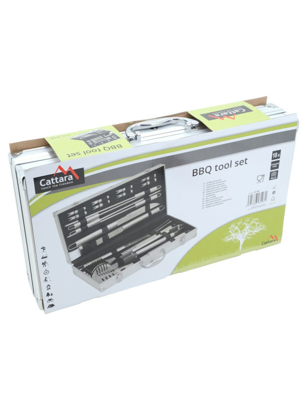Grilovacie náradie sada 18 ks ALU kufrík