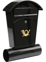 Poštová schránka so strieškou oblou + zásobník na noviny