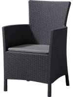 Polyratanové kreslo MONTANA grafit