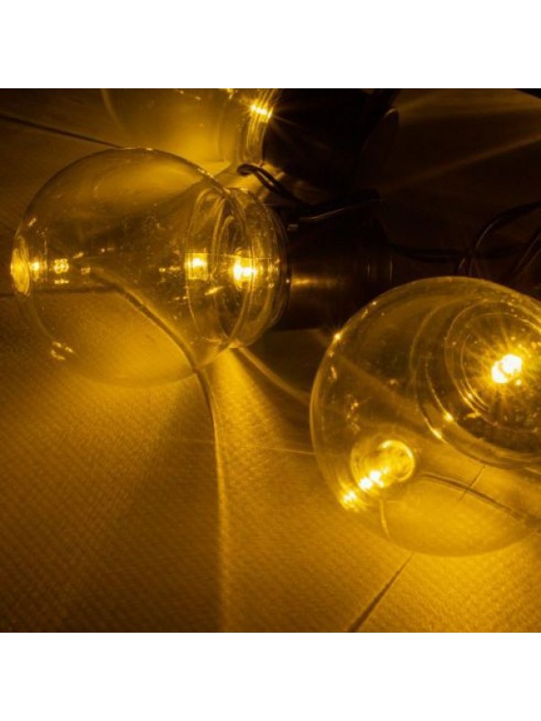LED solárna svetelná reťaz s 10 žiarovkami