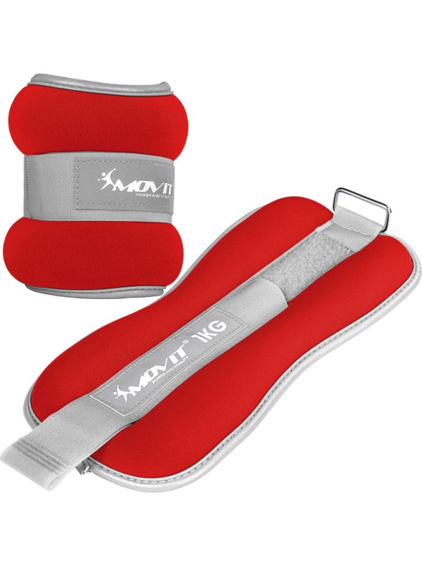 MOVIT neoprénové záťažové reflexné manžety, 2 x 1 kg