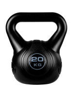 MOVIT kettlebell činka - 20 kg, čierna