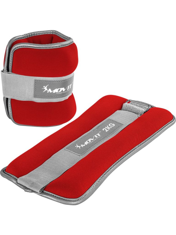 MOVIT neoprénové záťažové reflexné manžety, 2 x 2 kg