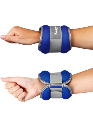MOVIT neoprénové záťažové reflexné manžety, 2 x 1 kg