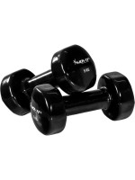 Sada 2 ks vinylových činiek - 5 kg, čierne