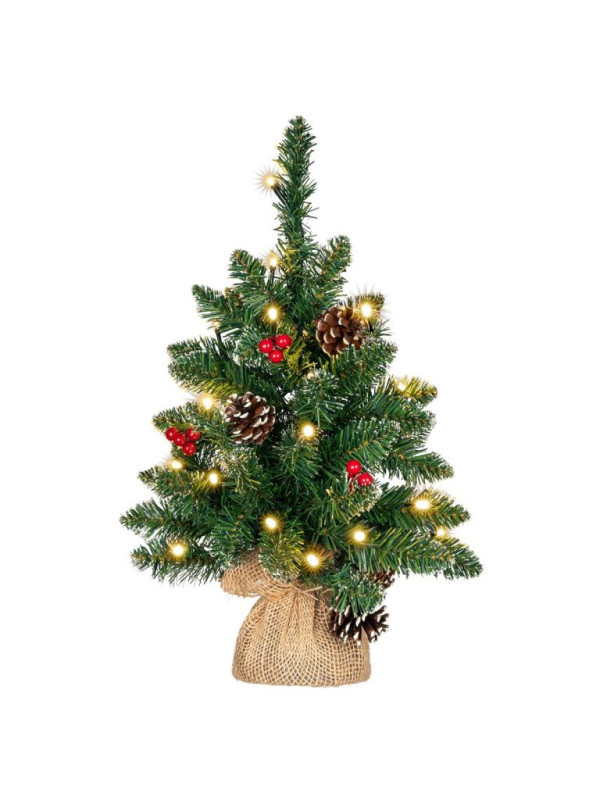 Vianočný stromček s osvetlením - 45 cm, 20 LED