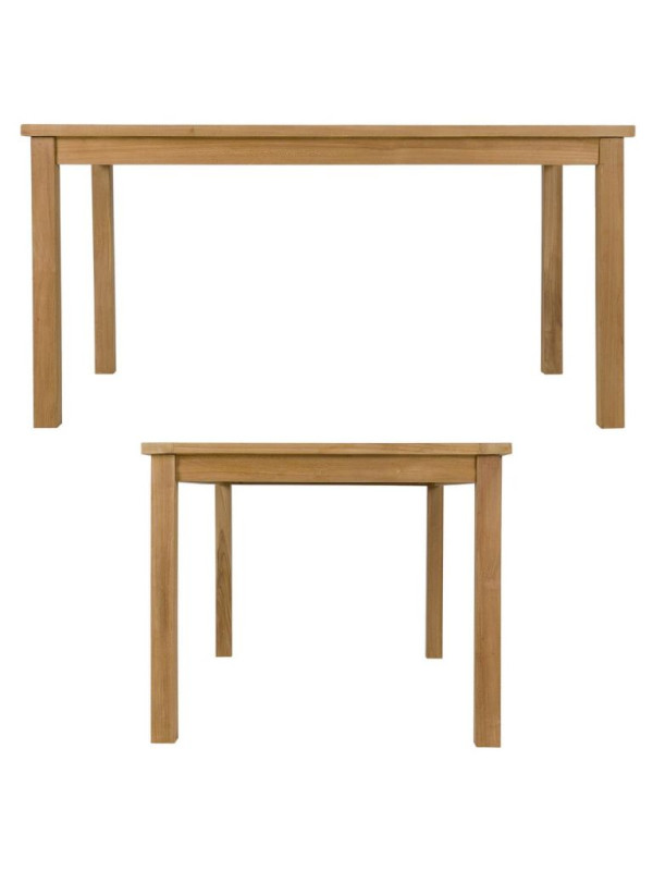 DIVERO jedálenský stôl, masívny 150 x 90 cm