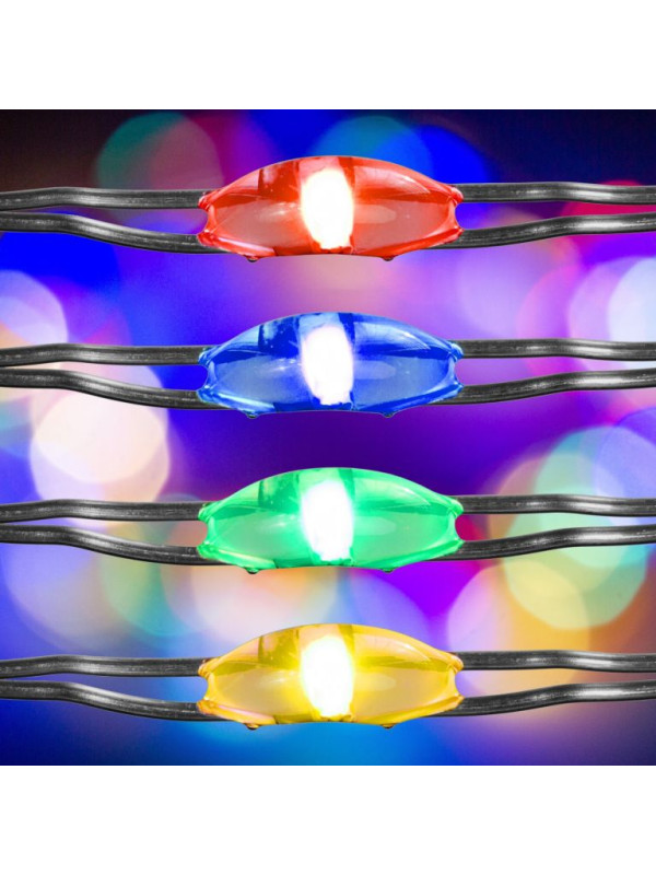 VOLTRONIC Sada 2 kusov svetelných drôtov, 50 LED, farebná