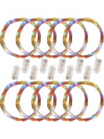 VOLTRONIC LED reťaz 10 x 25 LED, farebné, na batérie