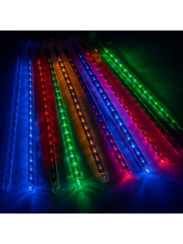 Vianočné LED osvetlenie padajúci sneh, 180 LED, farebné