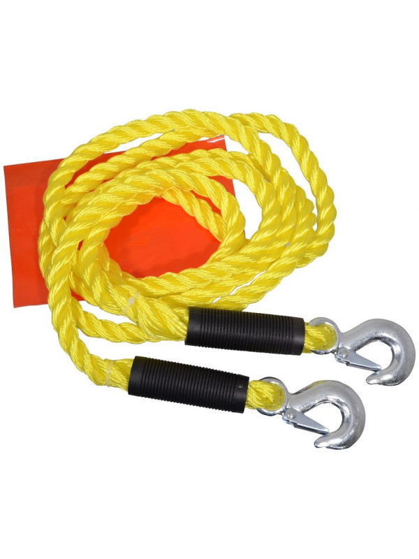 Ťažné lano s karabínami - 3,4 m